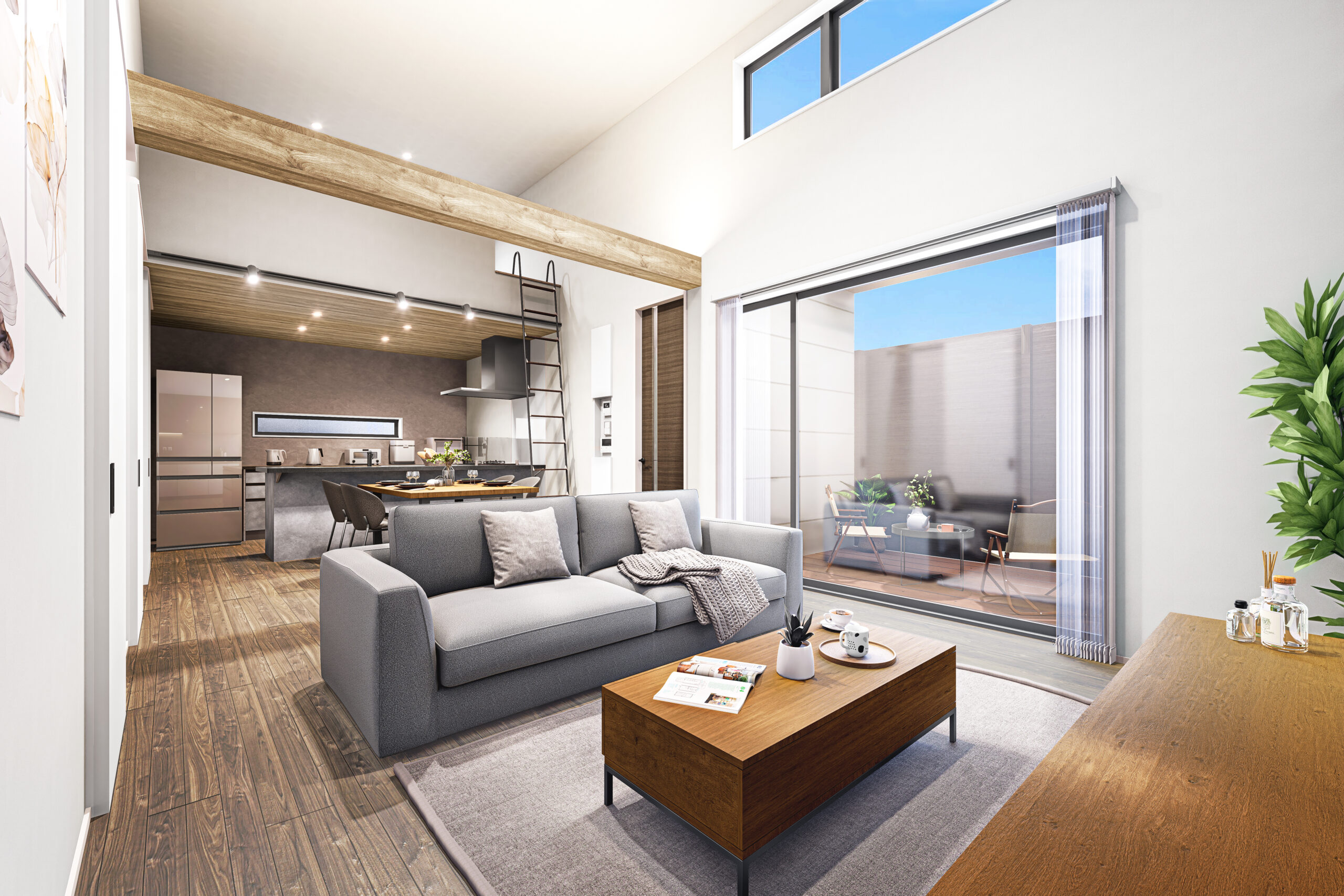 ゆとりあるリビング