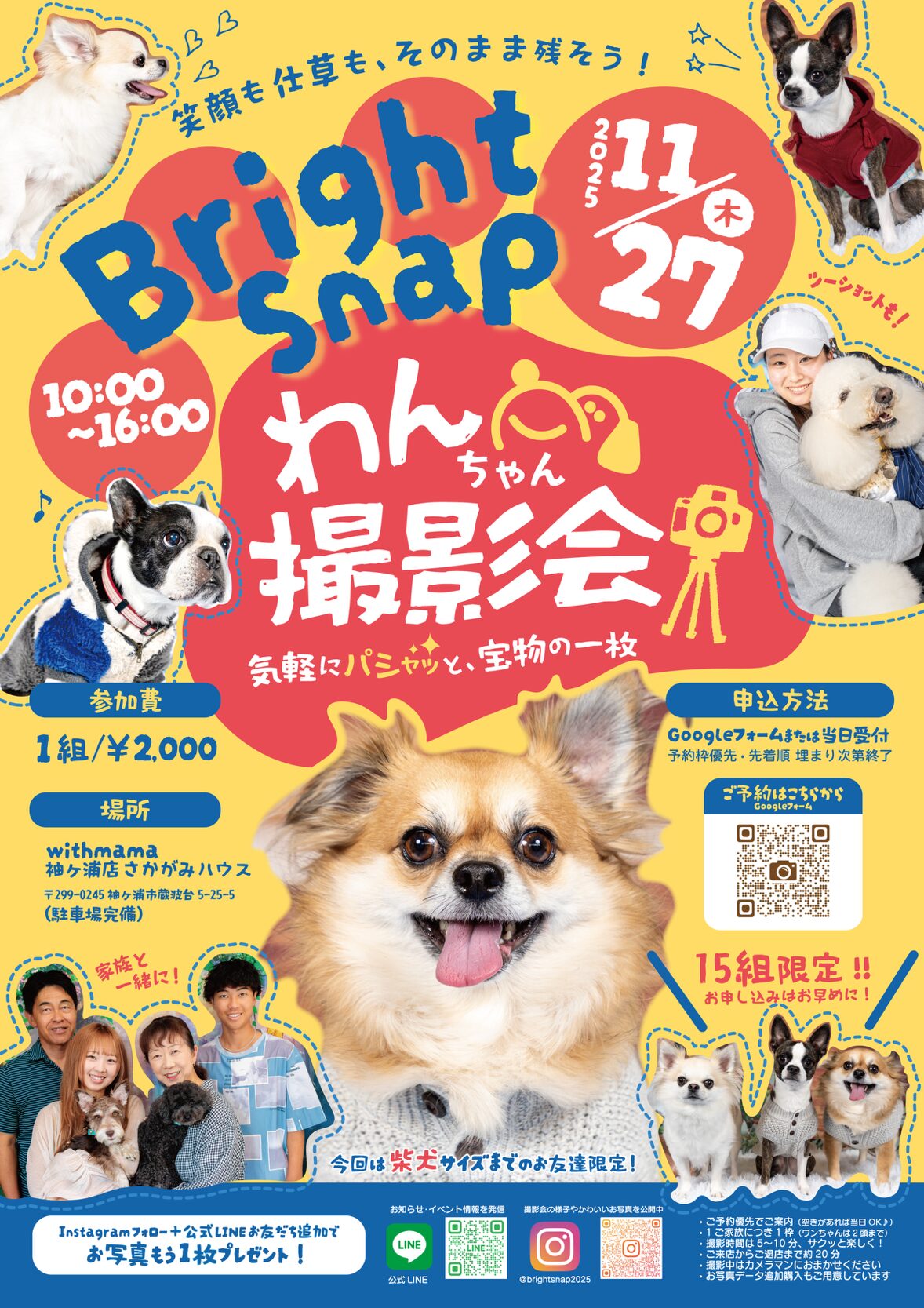 Bright Snap わんちゃん撮影会